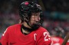 Canada's Marie-Philip Poulin (29) reacts a women's ice hockey semifinal game between Canada and Switzerland at the 2026 Winter Olympics, in Milan, Italy, Monday, Feb. 16, 2026. (AP Photo/Hassan Ammar)