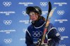 Britain's Kirsty Muir reacts after crashing during the women's freestyle skiing big air finals at the 2026 Winter Olympics, in Livigno, Italy, Monday, Feb. 16, 2026. (AP Photo/Gregory Bull)