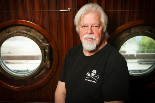 Paul Watson poses after an interview on Wednesday, July 23, 2025 in Paris. THE CANADIAN PRESS/AP-Thomas Padilla