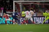 PSG's Desire Doue, second left, scores his side's third goal during the first-leg of the Champions League playoff soccer match between Monaco and Paris Saint-Germain in Monaco, Tuesday, Feb. 17, 2026. (AP Photo/Philippe Magoni)