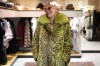 Paola De Leidi poses for a photo wearing a fur coat after an interview with The Associated Press in the Pajaro shop, in Cortina d'Ampezzo, Italy, Saturday, Feb. 14, 2026. (AP Photo/Alessandra Tarantino)