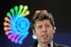 OpenAI’s CEO Sam Altman speaks at the AI Summit in New Delhi, India, Thursday, Feb. 19, 2026. (AP Photo)