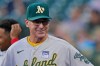FILE - Oakland Athletics manager Bob Melvin stands in the dugout during the third inning of the team's baseball game against the Seattle Mariners, Wednesday, June 2, 2021, in Seattle. (AP Photo/Ted S. Warren, File)