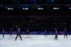 Team USA performs during the figure skating exhibition at the 2026 Winter Olympics, in Milan, Italy, Saturday, Feb. 21, 2026. (AP Photo/Ashley Landis)