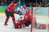 United States' Jack Hughes (86) scores during a men's ice hockey gold medal game between Canada and the United States at the 2026 Winter Olympics, in Milan, Italy, Sunday, Feb. 22, 2026. (AP Photo/Hassan Ammar)