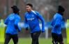 Chelsea's Wesley Fofana runs during a training session in Cobham, Surrey, England, Tuesday Jan. 27, 2026, one day ahead of their Champions League soccer match against Napoli. (Andrew Matthews/PA via AP)