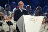 President of the Milan Cortina 2026 foundation Giovanni Malago speaks during the closing ceremony of the 2026 Winter Olympics, in Verona, Italy, Sunday, Feb. 22, 2026. (AP Photo/Natacha Pisarenko)