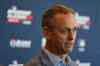 FILE - Derek Schiller, president and CEO of the Atlanta Braves, speaks during a news conference about the Speedway Classic baseball game, Tuesday, April 22, 2025, in Nashville, Tenn. (AP Photo/George Walker IV, File)
