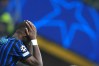 Inter Milan's Marcus Thuram reacts during the Champions League soccer match between Inter Milan and Bodø/Glimt, Tuesday, Feb. 24 , 2026 ,in Milan, Italy (Spada/LaPresse via AP)