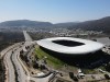 Akron Stadium, a venue for the 2026 FIFA World Cup, stands in Guadalajara, Mexico, Tuesday, Jan. 24, 2026. (AP Photo/Marco Ugarte)