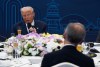 United States President Donald Trump looks to Prime Minister Mark Carney as the delivers remarks at a dinner hosted by the South Korean President in Gyeongju, South Korea, Wednesday, Oct. 29, 2025. THE CANADIAN PRESS/Adrian Wyld