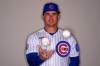 Chicago Cubs' Tyler Austin juggles some baseballs at the team's photo day Tuesday, Feb. 17, 2026, in Mesa, Ariz. (AP Photo/Morry Gash)