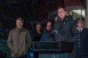 B.C. Premier David Eby speaks alongside federal Minister of Housing and Infrastructure Gregor Robertson and federal Minister of Public Safety Gary Anandasangaree during a press conference in Tumbler Ridge, B.C. on Wednesday, Feb. 11, 2026. THE CANADIAN PRESS/Brandon Bell