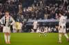 Juventus player react after Galatasaray's Baris Yilmaz their second goal during extra time in a Champions League soccer match between Juventus and Galatasaray, Wednesday, Feb. 25, 2026, in Turin, Italy (Fabio Ferrari/LaPresse via AP)