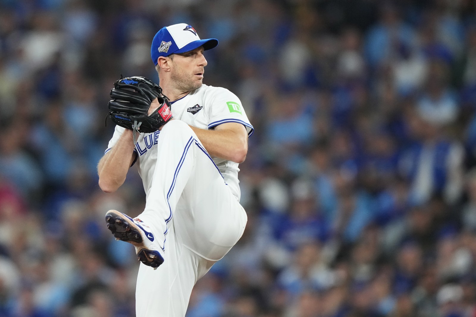Toronto Pitcher Max Scherzer Throws Bullpen Session at Yankee Stadium