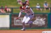 Minnesota Twins third baseman Royce Lewis (23) fields a groundout by Minnesota Twins Willson Contreras to end the first inning of a spring training baseball game in Fort Myers, Fla., Saturday, Feb. 21, 2026. (AP Photo/Gerald Herbert)