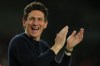 FILE - Brentford's head coach Keith Andrews reacts after the Premier League soccer match between Brentford and Liverpool, in London, Oct. 25, 2025. (AP Photo/Dave Shopland, File)