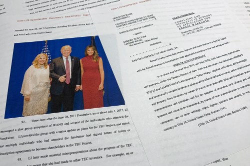 FILE - The complaint and affidavit in support of an arrest warrant against Sherry Xue Li and Lianbo 