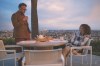 This image released by Apple TV+ shows Seth Rogen, left, and Catherine O'Hara in a scene from 