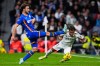 Getafe's Boselli fights for the ball against Real Madrid's Rodrygo during a Spanish La Liga soccer match between Real Madrid and Getafe in Madrid, Spain, Monday, March 2, 2026. (AP Photo/Manu Fernandez)