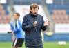 Soccer coach Petr Vlachovsky during a practice session in Uherske Hradiste on Oct. 18, 2018. (Dalibor Gluck/CTK via AP)
