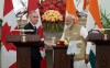 Prime Minister Mark Carney and Indian Prime Minister Narendra Modi shake hands following the presentation of agreements and joint statements in New Delhi, India on Monday, March 2, 2026.  THE CANADIAN PRESS/Adrian Wyld