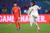 Iran's Sara Didar attempts to control the ball during the Women's Asia Cup soccer match between Iran and South Korea on the Gold Coast, Australia, Monday, March 2, 2026. (Dave Hunt/AAPImage via AP)
