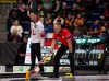 Skip Brad Gushue of Newfoundland and Labrador, left, and Canada skip Brad Jacobs play on adjacent sheets during Draw 11 at the Montana's Brier in St. John's, N.L., on March 3, 2026. THE CANADIAN PRESS/Paul Daly