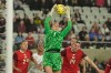 Canada goalkeeper Kailen Sheridan (1) makes a save in the first half of a SheBelieves Cup women's soccer match against the United States in Columbus, Ohio, Wednesday, March 4, 2026. (AP Photo/Sue Ogrocki)