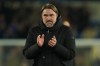 Leeds' head coach Daniel Farke walks off the pitch after the Premier League soccer match between Leeds United and Manchester City in Leeds, England, Saturday, Feb. 28, 2026. (AP Photo/Ian Hodgson)