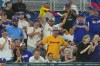 Venezuela fans cheer the team during a World Baseball Classic game against the Netherlands, Friday, March 6, 2026, in Miami. (AP Photo/Marta Lavandier)