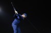 Thomas Detry, of 4Aces GC, hits from the 17th tee during the third round of LIV Golf tournament at Riyadh Golf Club, Friday, Feb, 6, 2026, in Riyadh, Saudi Arabia. (Mateo Villalba/LIV Golf via AP)