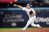 Toronto Blue Jays pitcher Max Scherzer (31) delivers a pitch against the Los Angeles Dodgers during first inning Game 7 World Series playoff MLB baseball action in Toronto on Saturday, Nov. 1, 2025. THE CANADIAN PRESS/Frank Gunn