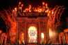 Italian former skier Deborah Compagnoni and Italian former skier Alberto Tomba light the cauldron at the Arco della Pace during the Olympic opening ceremony at the 2026 Winter Olympics, in Milan, Italy, Friday, Feb. 6, 2026. (AP Photo/Bernat Armangue)