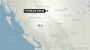 Map locates Tumbler Ridge, B.C. THE CANADIAN PRESS/Sean Vokey