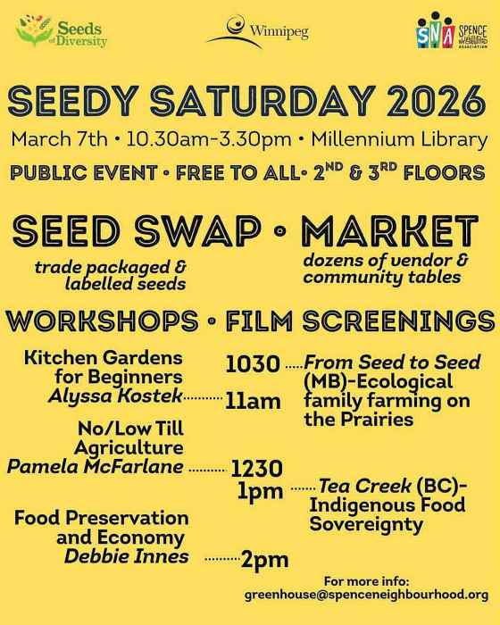 Winnipeg Seedy Saturday (Spence Neighbourhood Association)
