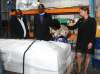 A casket containing the body of 12-year-old Abel Mwansa Jr., a victim of the Tumbler Ridge mass shooting whose burial is scheduled for Monday, is shown during his repatriation to Zambia in an undated handout photo. THE CANADIAN PRESS/Handout - Ministry of Foreign Affairs and International Cooperation (Mandatory Credit)