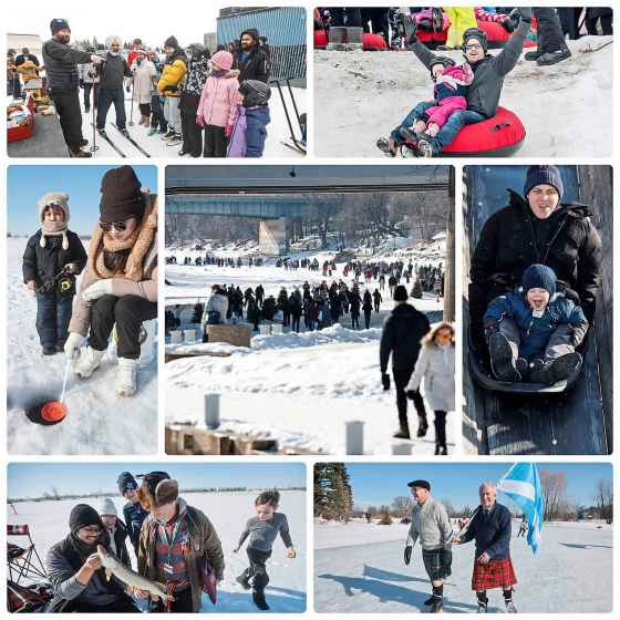 Winter activities were on the agenda around Winnipeg on Monday as Manitobans marked Louis Riel Day. (John Woods / Free Press)