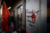 JOHN WOODS / FREE PRESS
People protest outside a Dollarstore on Portage Avenue Monday, March 2, 2026. 

reporter: Malak
