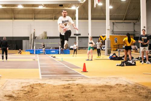 MIKAELA MACKENZIE / FREE PRESS
                                Manitoba Bisons&rsquo; Daxx Turner hopes to author a storybook ending to an outstanding university career at the U Sports track and field championships this week (March 5-7).