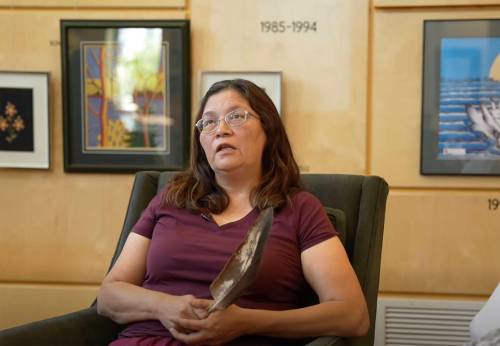 MANITOBA MOON VOICES
                                Grace Whiteway tells her story of forced sterilization in Healing Journeys: Stories of Reproductive Justice