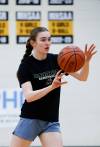 JOHN WOODS / FREE PRESS
                                Dakota Lancers forward Emilie McLean credits her Highland dancing training with helping her perform under pressure on the court.