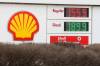 Gas and diesel prices at the Shell Gas Station at the Corral Centre in Brandon on Friday. (Tim Smith/The Brandon Sun)