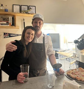 SUPPLIED
                                Haylan Jackson and Del Barber are running The Shop together in Inglis.