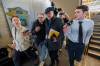 Coun. Russ Wyatt arrives at City Hall Thursday morning. (Mike Deal / Free Press)