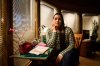 Actress Anna Lambe pauses for a portrait on set during the filming of the second season of 