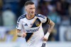 FILE - LA Galaxy midfielder Marco Reus (18) runs during an MLS soccer match against New York City FC, Sunday, Feb. 22, 2026, in Carson, Calif. (AP Photo/Kyusung Gong, File)