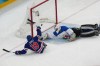 United States' Malik Jones, left, scores during the Group A hockey match between United States and Italy the 2026 Winter Paralympics, in Milan, Italy, Saturday, March 7, 2026. (AP Photo/Antonio Calanni)