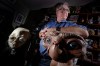 Chris Rutkowski, Canada's foremost UFO expert is photographed in his Winnipeg home, Saturday, Oct. 29, 2016. THE CANADIAN PRESS/John Woods