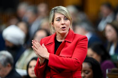 Minister of Industry and Minister responsible for Canada Economic Development for Quebec Regions Melanie Joly rises during Question Period in the House of Commons on Parliament Hill in Ottawa, on Monday, March 9, 2026. THE CANADIAN PRESS/Spencer Colby